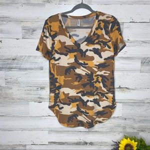 Twenty Ten Camouflage Short Sleeve V-Neck